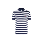 Polo Ralph Lauren SS23 Triibuline Tikitud Logoga L&uuml;hikeste Varrukatega Polo S&auml;rk Meeste Polo S&auml;rgid Sinine Valge 710898606-001 M blue