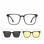 Polariseeritud magnetiline varrukas peegel Meeste l&uuml;hin&auml;gelikkuse magnetiga p&auml;ikeseprillid Adsorptsiooniga &ouml;&ouml;n&auml;gemise klamber prillidele Valmis prillid -4.0