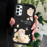 V&auml;rvitud mustriga Big Wave Edge pehmest silikoonmaterjalist Macaron telefoni&uuml;mbris, p&otilde;rutuskindel kaitsev kummist korpus Samsung Xiaomi Poco Redmi jaoks Samsung S21 FE 5G must