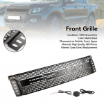 Matt must esikaitseraua iluv&otilde;re Ford Ranger T6 2012-2014 jaoks LED-valgustiga