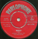 7-tolline plaat JOHNNIE SPENCE & HIS ORCHESTRA - Wheels 45R4736 Parlophone 1961 UK Pop Kasutatud