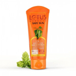 Lotus Herbals Safe Sun 3-in-1 Matistav Igap&auml;evane P&auml;ikesekaitsekreem SPF 40 | Matt Viimistlus | Mitte&otilde;line | Sobib K&otilde;igile Nahat&uuml;&uuml;pidele | 100g