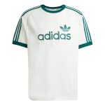 Adidas Originals Kootud Premium T-s&auml;rk Lahtine Triibuline &Uuml;mmarguse Kaelusega L&uuml;hikeste Varrukatega T-s&auml;rk Meeste Topid Helebeež JD3407 L