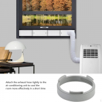 Air Conditioner Exhaust Hose Coupler Interface Upgrade PVC Repair Accessory 15 cm