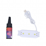 UV-vaigukomplekt, k&otilde;venemislamp 25g UV-liimikomplekt ehete valmistamise telefoni&uuml;mbriste jaoks, k&auml;sit&ouml;&ouml; tegemiseks isetegemise jaoks Red Tag