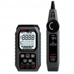 NOYAFA NF-8509 2-&uuml;hes V&otilde;rgukaabli Tester Multimeeter Liinileidja POE Testimiseks NCV AC DC Cat5 Cat6 Voltimeeter Etherneti Juhtme J&auml;lgija must