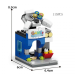Minipood Turg T&auml;navavaate komplektid Mudel ehitusplokid Hamburger Restoran Jaepood Loominguline arhitektuur S&otilde;ber T&uuml;druk Linn