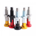 M6/M8/M10/M12 Vedruga Stopp Indekseerimistihvt Ise Lukustuv L&auml;htestust&uuml;&uuml;pi Nupu Kolb Indekseerimispolt Positsioneerimistihvt 1pc KST217-BK-M6 must