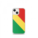 Coque T&eacute;lephone Drapeau r&eacute;publique du Congo &ndash; iPhone 13 mini
