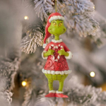 2 tk j&otilde;uluehte roheline karusnahk p&auml;kapiku nuku ripats akr&uuml;&uuml;l pidulik rippuv kaunistus