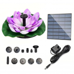 Lootose P&auml;ikesepurskkaev Harjadeta Pump Ujuv Aiapurskkaev Kunstlikud Lootose&otilde;ied Purskkaev Tiigikaunistus lilla