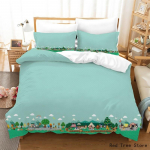Animal Crossing Voodipesukomplekt Joonisfilm M&auml;ng 3D Tekikottide Komplektid &Uuml;heinimesevoodi T&auml;issuuruses Kuninganna Kuningsuuruses Padjap&uuml;&uuml;r lastele Kingitus Kodu Dekoratsioon Au Single 140x210cm