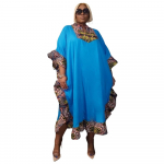 Volangidega tr&uuml;kimustriga lapit&ouml;&ouml; suur number &ouml;&ouml;klubikleit r&uuml;&uuml; L sinine