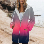 Naiste s&uuml;gistalvine mood T&otilde;mblukuga kapuuts pikkade varrukatega kapuuts Pullover Sporditreenings&auml;rgid Vabaaja tr&uuml;kitud taskutega harjatud topid M