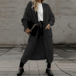 Naiste vabaaja kootud kampsun &uuml;hev&auml;rviline taskuga kardigan mantliga XL