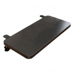 Reguleeritava klambriga laua pikendusplaat, kokkupandav, universaalne, kodukontori arvutilaud S must