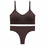 Aluspesukomplekt naistele &otilde;hukese osaga suur ilma terasr&otilde;ngata Seksikas p&auml;itsetega ilu aluss&auml;rk, reguleeritav v&auml;ikeste rindadega, kokkupandud prantsuse rinnahoidja komplekt M(45-62KG)