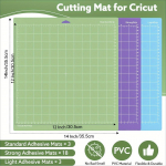 24 tk l&otilde;ikematti Cricutile, hulgim&uuml;&uuml;k, 12x12 tolli (Kerge, Tavaline, Tugev), Vin&uuml;&uuml;lmati valik Liimimatte Cricut Explore Air/Air 2/One/Makerile 24pcs