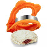 Sandwich Cutter ja Sealer DIY Decruster v&otilde;ileivad Suurep&auml;rased hommikus&ouml;&ouml;giks, oranž