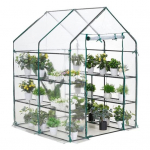 143x143x195cm Green House PE kate Veekindel asenduskate ukse soojusisolatsiooni ja vihmakindla kasvuhoonete l&auml;bipaistva kattega rohelised tarvikud puhas