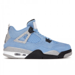 Air Jordan 4 Retro GS University Blue Laste tossud Tech-Grey White Black 408452-400 35.5
