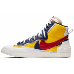 sacai x Nike Blazer Mid Maisi Sinised Unisex Tossud Kollane Varsity-Mais Kesk&ouml;&ouml;-Sinine-Valge-Varsity-Punane BV0072-700 44 yellow