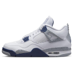 Air Jordan 4 Retro Midnight Navy Unisex tossud Valge Hele Suitsuhall Tulepunane DH6927-140 46