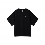 Nike Logotr&uuml;kiga &uuml;mara kaelusega vabaaja l&uuml;hikeste varrukatega T-s&auml;rk meestele, must DX0881-010 XL