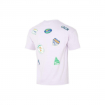 Puma Seljatr&uuml;kiga &uuml;mar kaelusega l&uuml;hikeste varrukatega T-s&auml;rk unisex topid lavendel 623249-17 XXL