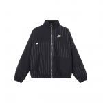 Nike Logo Triibuline Seisukrae Vabaaja Jakk Naiste Jakk Must FV6187-010 S
