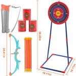 Succebuy Vibu ja Nool Lastele Laste Vibulaskmise Vibu Harjutamiseks Korduv Vibulaskmine V&auml;lisspordi M&auml;ng Jahipidamine Laskmine M&auml;nguasi Poiste Kingitus Vibu Komplekt