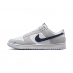 Nike Dunk Low Valge Hall Sinine Akva Mini Swoosh Tennised Rula Kingad FJ4227-001 37.5