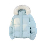 Kapiga Puuvillane Jakk Mehed Naised Paks Karvane Krae Leivajope Talvine L&uuml;hike Parka &Uuml;ler&otilde;ivad Puuvillane Jakk S white