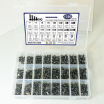 1390 tk must klass 12.9 silindripeaga sisemise kuuskandiga lameda seibi mutri komplekt tassipea kruvikarp 1390Pcs cylindrical head hexagon set
