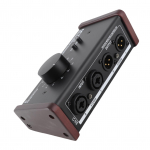 Passiivne monitorikontroller XLR ja 3,5 mm liides Suur helitugevuse nupp Vaigistusfunktsioon Passiivne stereohelitugevuse regulaator