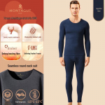 Montagut Men's Cashmere & Silk Blend Thermal Underwear Set 2XL