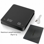 Elektrooniline kohvikaal Veekindel alus LED-ekraan K&otilde;rge kvaliteet USB Taimer Professionaalne kodune kohvitasside tarvik Kingitus 3kg/0.1g