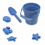 Laste silikoonist rannam&auml;nguasjade komplekt &otilde;ues, rannaliiva kaevamise labidas, beebi vannitamis- ja veem&auml;nguriistad, kaasaskantav &auml;mber CHINA heleroheline v&auml;rv