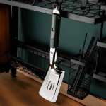 304 roostevabast terasest praad, pannkook, grill, spaatliga BBQ tangid kala praadimine.