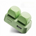 Free2 Mini Klaviatuur Kaheklahviline E-raamatu Lehek&uuml;ljevahetaja Bluetooth RGB Hot Swap Kohandatav Kaasaskantav Klaviatuur Tahvelarvutile/telefonile/lugejale For E-ink roheline