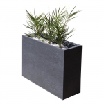M&uuml;&uuml;ripealne istutusn&otilde;u Loft L - EDA - Grafiit - 46 L - Sise / V&auml;lis - Graafiliste kaunistustega - 78,5 x 29,5 x K. 60 cm - Antratsiithall hall