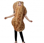 Naljakas Peanuts Cosplay Kost&uuml;&uuml;m Adult size beež