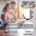 Loov Uus Keraamiline K&ouml;&ouml;gi L&otilde;bus Must Kohvitass One Size