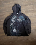 American Fashion Ecko unisex gooti kapuutsiga pusa Y2K &uuml;lisuur lukuga dressipluus Dark Streeti koljutr&uuml;kiga dressipluus paaridele Casualpunk M