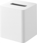 Yamazaki kompaktne salvr&auml;tikuhoidja, ruudukujuline, valge, L12,8 x S12,1 x K13,7 cm, Toweri disain, kergesti ligip&auml;&auml;setav salvr&auml;tikukate, 10054