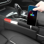 Universaalne autoistmevahe korraldaja PU nahast auto konsooli k&uuml;lgmise tasku istme pilu hoiukasti sisetarviku BMW G30 jaoks A