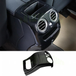 For Mercedes Benz GLC260L GLC300l -Auto parts ABS Chrome Rear Air Conditioning Vent Cover Trim 2pcs Carbon Fiber