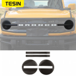 TESIN PVC auto esitulede esitulede kaitsekile kaunistuskleebised Ford Bronco 2022 2023 v&auml;lisk&uuml;ljele Smoked black