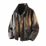 2026 Meeste Biker Nahkjakk Meeste Retro Must Kohvi Jakk S&uuml;gis Meeste PU Nahk Mantel Mehelik L&otilde;tv Mootorratta Kunstnahast Jakk L kohv