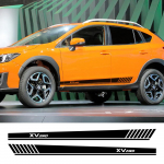 2 tk autoukse k&uuml;ljekleebised Subaru XV jaoks, v&otilde;idus&otilde;idu spordistiil, pikk triip, tuuning, auto lisatarvikud, vin&uuml;&uuml;lkile Carbon Fiber